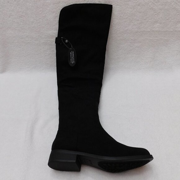 Sun + Stone Shoes - 𝅺w568 Sun + Stone Black Women's Allicce Micro Fiber Over-The-Knee Boots